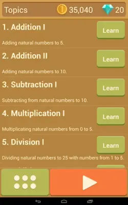 Math Master Educational Game a android App screenshot 3